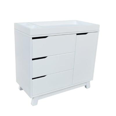 Babyletto Hudson 3-Drawer Changer Dresser with Removable Changing Tray, White