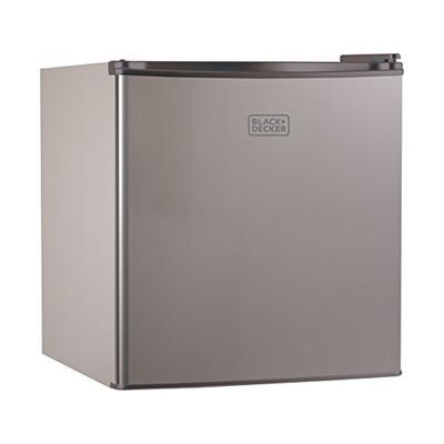 BLACK+DECKER BCRK17V Compact Refrigerator Energy Star Single Door Mini Fridge with Freezer, 1.7 Cubi
