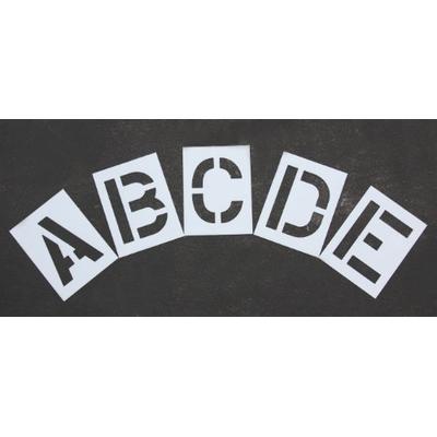 RAE - 12-inch ALPHABET STENCIL KIT - Plastic Letters Paint Stencils, for Use with Any Paint - Great