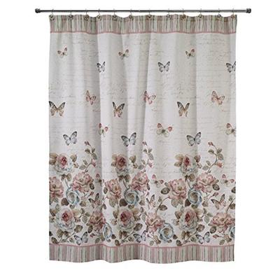 Avanti Linens Butterfly Garden Shower Curtain
