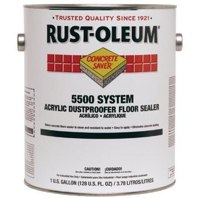 RUSTOLEUM GIDDS-137058 Concrete Saver 5500 System <100 Voc Acrylic Dust Proofer Floor Sealer, Clear,