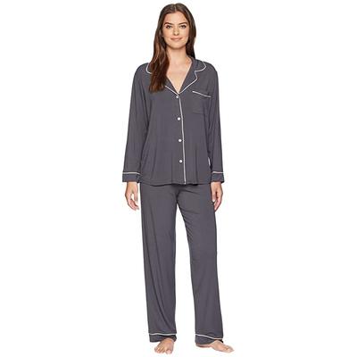 Eberjey Gisele - PJ Set (Graphite/Sorbet Pink) Women's Pajama Sets