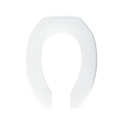 Bemis 1955SSTFR 000 Toilet Seat Elongated Open Front Less Cover, White
