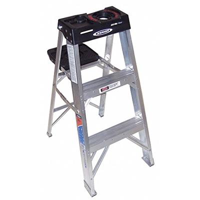Werner 373 300-Pound Duty Rating Aluminum Stepladder, 3-Foot