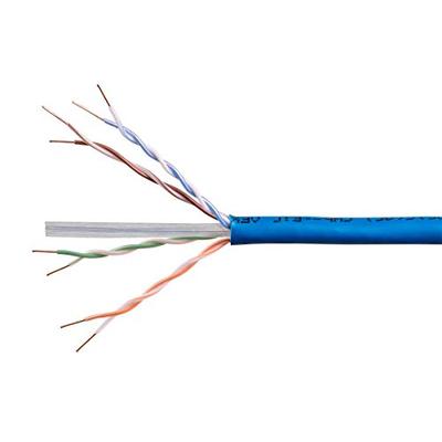 Monoprice Cat6A Ethernet Bulk Cable - 1000 feet - Blue | Solid, 550Mhz, UTP, CMP, Plenum, Pure Bare