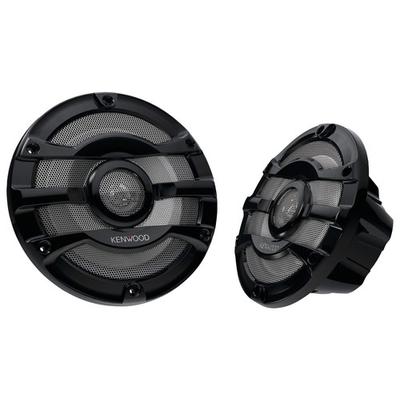 Kenwood 8" 2-Way Marine Speakers with Polypropylene Cones (Pair) - Black - KWDKFC2053MRB