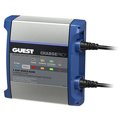Guest 2708A ChargePro On-Board Battery Charger 5A / 12V, 1 Bank, 120V Input