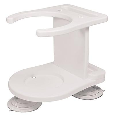 Taco Metals Single Drink Poly Tumbler with Cell Phone Holder, White