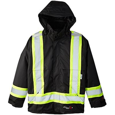 Viking Professional Insulated Journeyman FR Waterproof Flame Resistant Jacket, Black, Medium