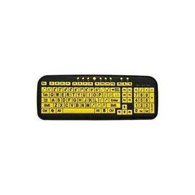 Ergoguys EZSee Large Print Keyboard, Yellow