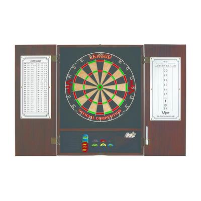 Viper Metropolitan Steel Tip Cabinet, Dartboard Cabinets, Scoreboard Included, Dart Storage, Dark