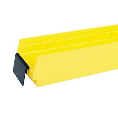 Akro-Mils 40410 Extended Label Holder for Shelf Bins, Black, 24-Pack