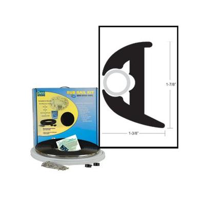 Taco 1 7/8" Black/Black Flexrubrailkit 70'