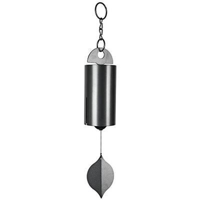 Woodstock Large Antique Silver Steel Heroic Windbell Outdoor Garden Chime HWLAS