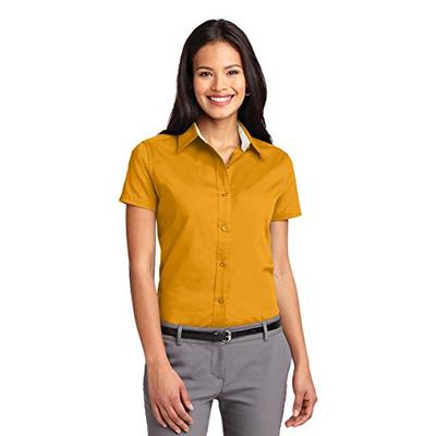 Port Authority Women's Ladies Short Sleeve M Red/Light Stone