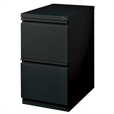 Hirsh Industries 2 Drawer Mobile File Cabinet File in Black